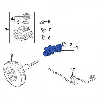 New OEM Genuine Audi, Brake Master Cylinder - Part # 4D0611021A