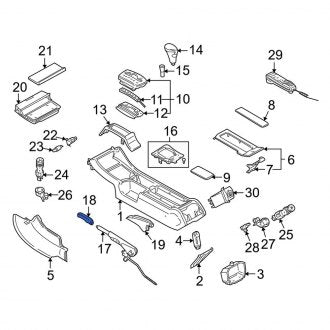 New OEM Genuine Audi, Parking Brake Pedal Release Handle - Part # 4D0711327A42H