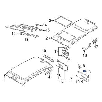 New OEM Genuine Audi, Sun Visor Cap - Part # 4D0857563BE59