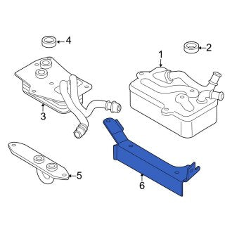 New OEM Genuine Audi, Automatic Transmission Oil Cooler Bracket - Part # 09E321415