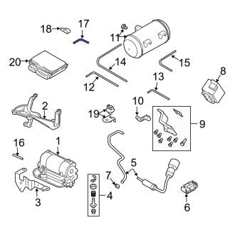 New OEM Genuine Audi, Air Suspension Compressor Line - Part # 4E0616715B