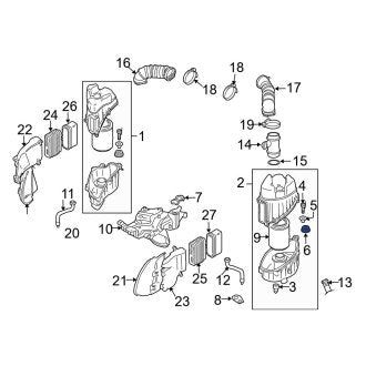 New OEM Genuine Audi, Air Filter Housing Grommet - Part # 8Z0129669A