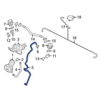 New OEM Genuine Audi, Secondary Air Injection Pump Hose - Part # 077133817P