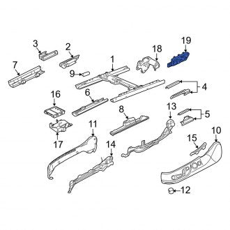 New OEM Genuine Audi, Rear Power Seat Switch - Part # 4E0959777D8Q9