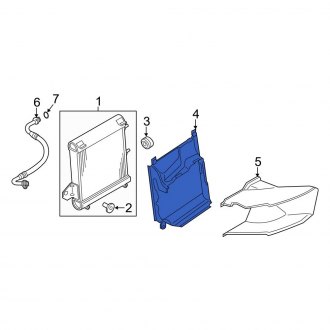 New OEM Genuine Audi, Engine Oil Cooler Bracket - Part # 4H0145334C