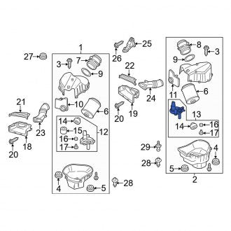 New OEM Genuine Audi, Left Air Cleaner Bracket - Part # 4H0133039