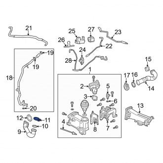 New OEM Genuine Audi, Exhaust Gas Recirculation - Part # 059131548E