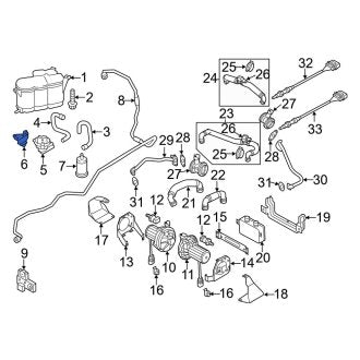 New OEM Genuine Audi, Evaporative Emissions System Pressure Sensor Bracket - Part # 4H0201827B