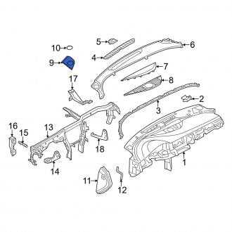 New OEM Genuine Audi, Left Speaker Cover - Part # 4H0035419BDH5