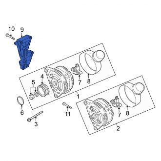 New OEM Genuine Audi, Alternator Bracket - Part # 079903805AC