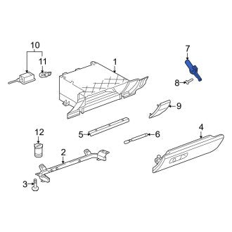 New OEM Genuine Audi, Glove Box Support - Part # 4F1880324