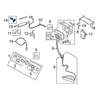 New OEM Genuine Audi, Convertible Top Hydraulic Cylinder Hardware Kit - Part # 427898994