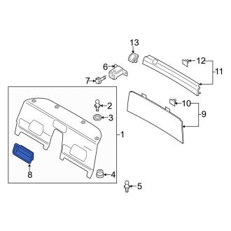 New OEM Genuine Audi, Rear Package Tray Access Cover - Part # 420867937BBC5