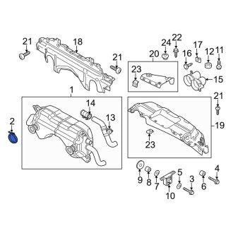 New OEM Genuine Audi, Exhaust Muffler Clamp - Part # 420251143