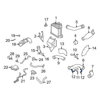 New OEM Genuine Audi, Upper Intercooler Pipe Clamp - Part # 06A145545F