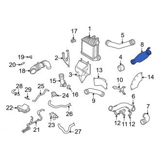 New OEM Genuine Audi, Intercooler Pipe - Part # 06A145894C