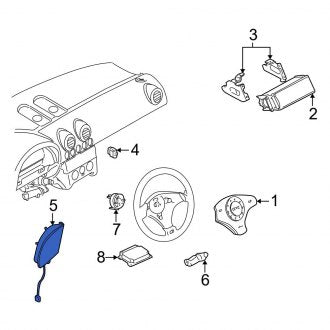 New OEM Genuine Audi, Front Right Seat Air Bag - Part # 8N0880242H23B