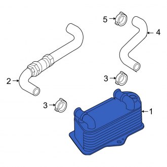 New OEM Genuine Audi, Automatic Transmission Oil Cooler - Part # 02E409061C