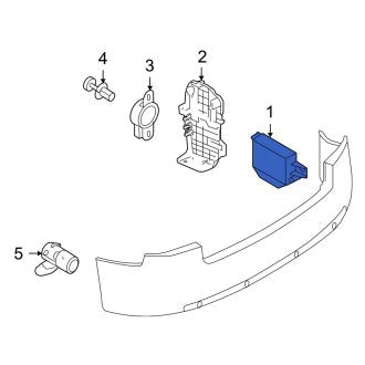 New OEM Genuine Audi, Parking Aid Control Module - Part # 8P0919283D