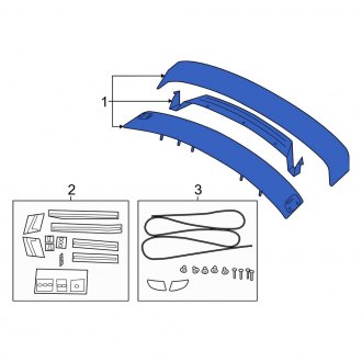 New OEM Genuine Audi, Left Spoiler - Part # 8J0853833B