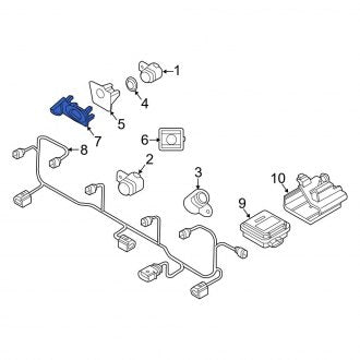 New OEM Genuine Audi, Front Left Parking Aid Sensor Housing - Part # 8S0919267B3FZ