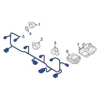 New OEM Genuine Audi, Front Parking Aid System Wiring Harness - Part # 8S0971085AD