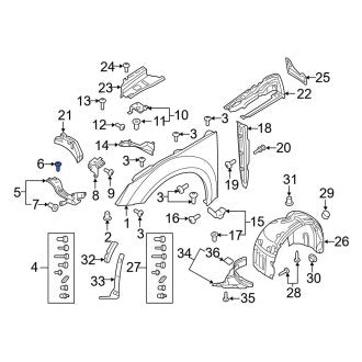 New OEM Genuine Audi, Liftgate Hinge Bolt - Part # WHT005609