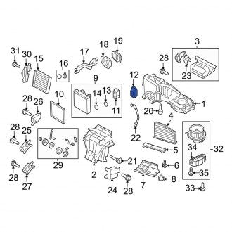 New OEM Genuine Audi, A/C Expansion Valve Grommet - Part # 1K0820139A