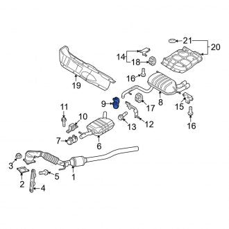 New OEM Genuine Audi, Exhaust Muffler Clamp - Part # 1K0253141T