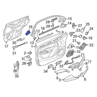 New OEM Genuine Audi, Left Door Window Molding Seal - Part # 8U0867381