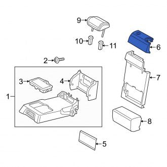 New OEM Genuine Audi, Rear Upper Center Seat Back Cushion - Part # 83A885883B