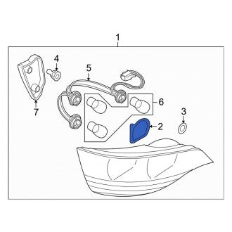 New OEM Genuine Audi, Tail Light Housing Seal - Part # 4L0945121