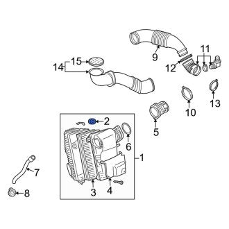 New OEM Genuine Audi, Air Filter Housing Hardware Kit - Part # 7L0198129A