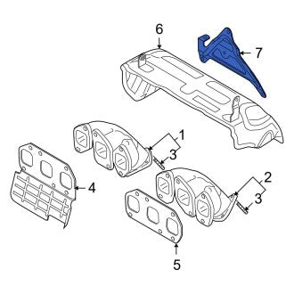 New OEM Genuine Audi, Exhaust Manifold Bracket - Part # 03H253049