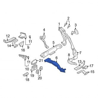 New OEM Genuine Audi, Rear Center Instrument Panel Air Duct - Part # 4L0820690A