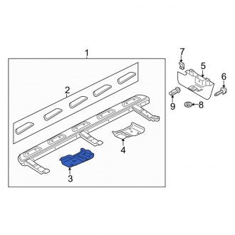 New OEM Genuine Audi, Front Right Running Board End Cap - Part # 4L0071812