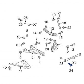 New OEM Genuine Audi, Suspension Track Bar Bolt - Part # WHT001834