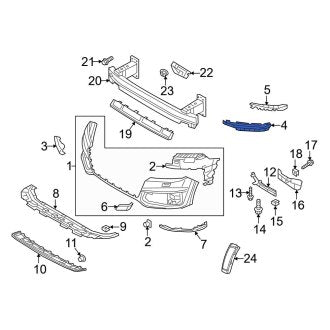 New OEM Genuine Audi, Front Left Radiator Support Air Duct - Part # 4M0807157D