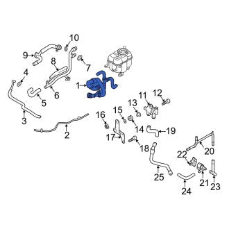 New OEM Genuine Audi, Lower Radiator Coolant Hose - Part # 4M0122055BS