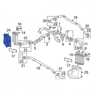 New OEM Genuine Audi, Right Radiator Support Air Duct - Part # 4M0145334R