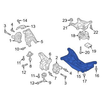 New OEM Genuine Audi, Transmission Crossmember - Part # 4M0399263P