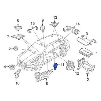 New OEM Genuine Audi, Front Right Lower Speaker - Part # 4M0035399S