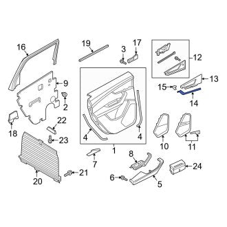 New OEM Genuine Audi, Rear Right Lower Door Trim Molding - Part # 4M0867420LRQ8