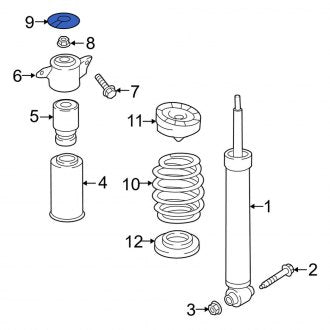 New OEM Genuine Audi, Suspension Shock Absorber Mount Cap - Part # 4M0512135L