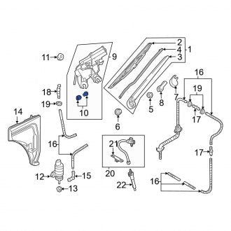 New OEM Genuine Audi, Back Glass Wiper Motor Insulator - Part # 3B9998754