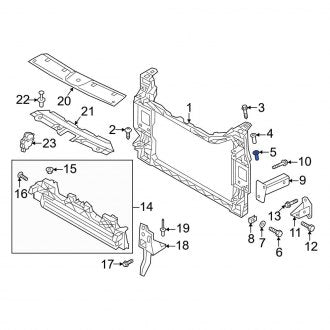 New OEM Genuine Audi, Radiator Support Panel Clip - Part # 427721526A