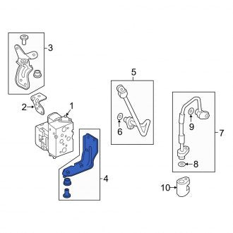 New OEM Genuine Audi, Lower A/C Expansion Valve Bracket - Part # 4KE820905N