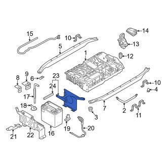 New OEM Genuine Audi, Battery Hold Down Frame - Part # 8R0805211