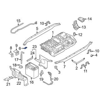 New OEM Genuine Audi, Drive Motor Battery Pack Bracket - Part # 8R0803566A