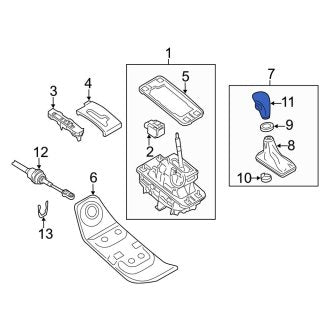 New OEM Genuine Audi, Automatic Transmission Shift Lever Knob - Part # 8K1713139RIBK